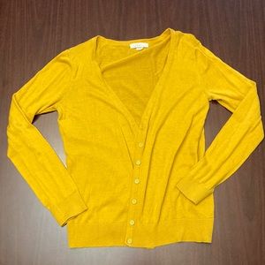 Forever 21 medium mustard yellow cardigan